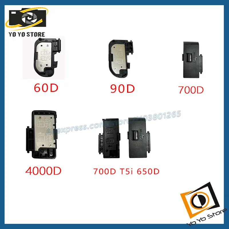 New For Canon EOS 6D 90D 700D T5I 650D 4000D Battery Door Cover Lid Cap Camera Repair Parts