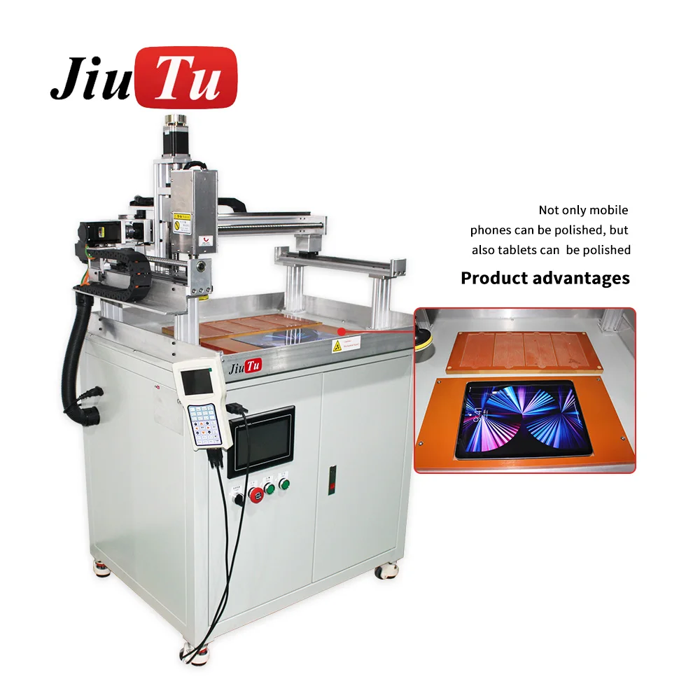 Phone Screen Front Back Glass Scratches Removal For Mobile Phone Dry Polishing Grinding Machine