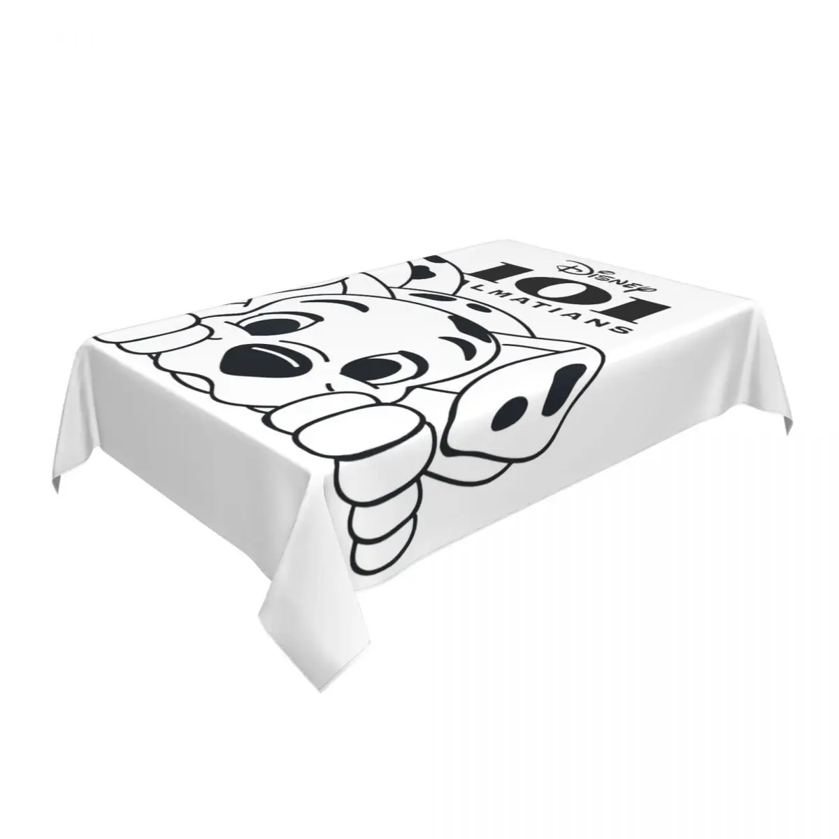 Rectangular Disney One Hundred And One 101 Dalmatians Table Cloth Tablecloth Outdoor Table Cover Backed with Elastic Edge