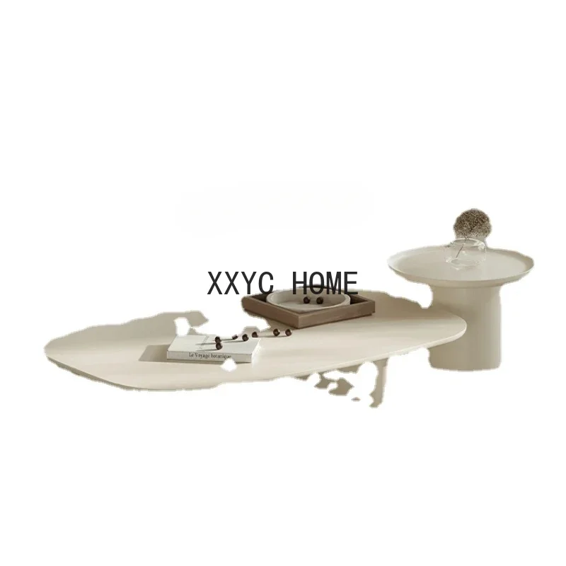 

Креативный бесшумный Стильный современный простой белый чайный столик для гостиной в маленькой квартире