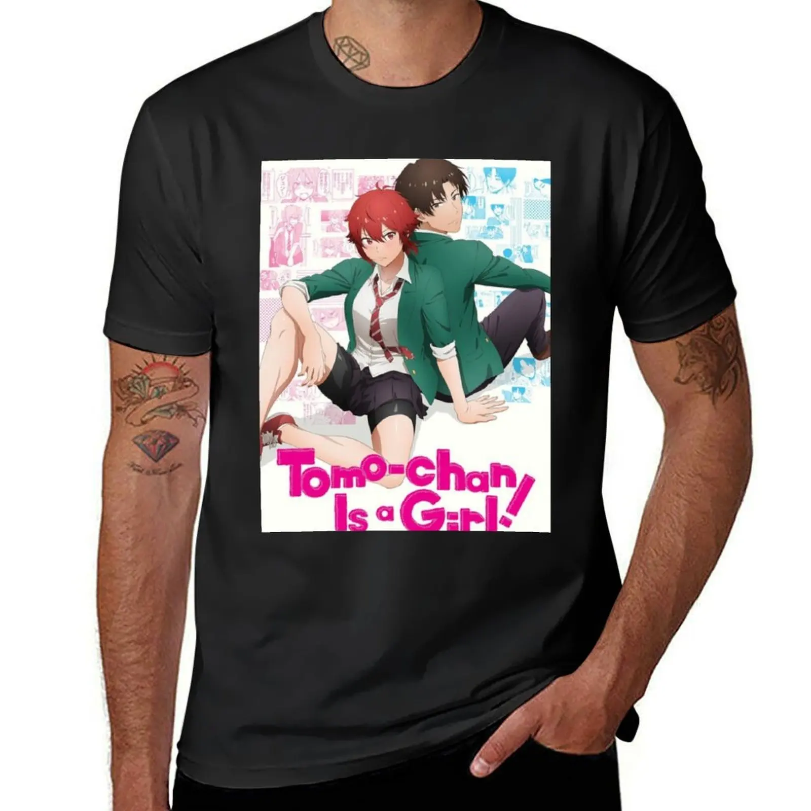

graphic from tomo-chan is a girl T-Shirt quick-drying luxury designer shirts graphic tee mens t shirts casual stylish