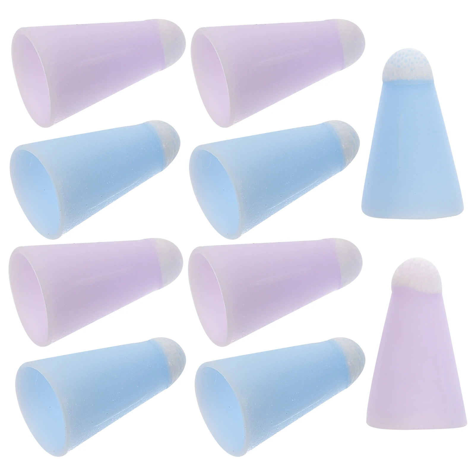 10 Pcs Fiber Cover Stylus Tips Replacement Pen Case Nibs Pencil Pointed Hat Screen Styluses Capacitive Tip Cover Writing