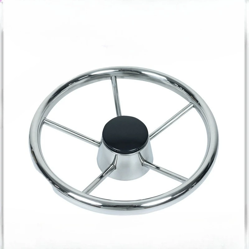 Stainless steel steering wheel with power ball fishing boat yacht steering wheel hardware accessories hydraulic steering gear
