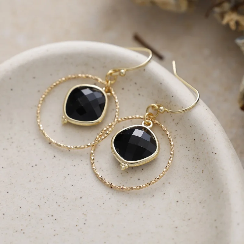 2026 New Amethyst Natural Stone Light Luxury Earrings, Niche Temperament, Elegant High-end Banquet Personality Accessories