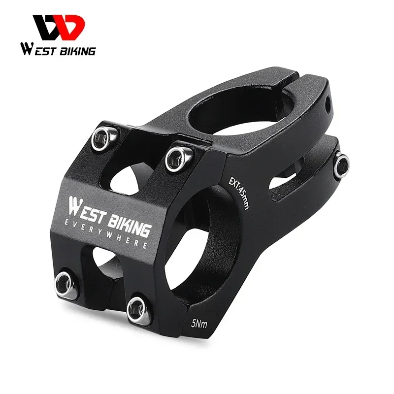 

WEST BIKING MTB 25.4/31.8mm Handlebar Stem Extender 6061 Aluminum Alloy CNC Front Fork Stem Adapter Bicycle Handlebar Mount