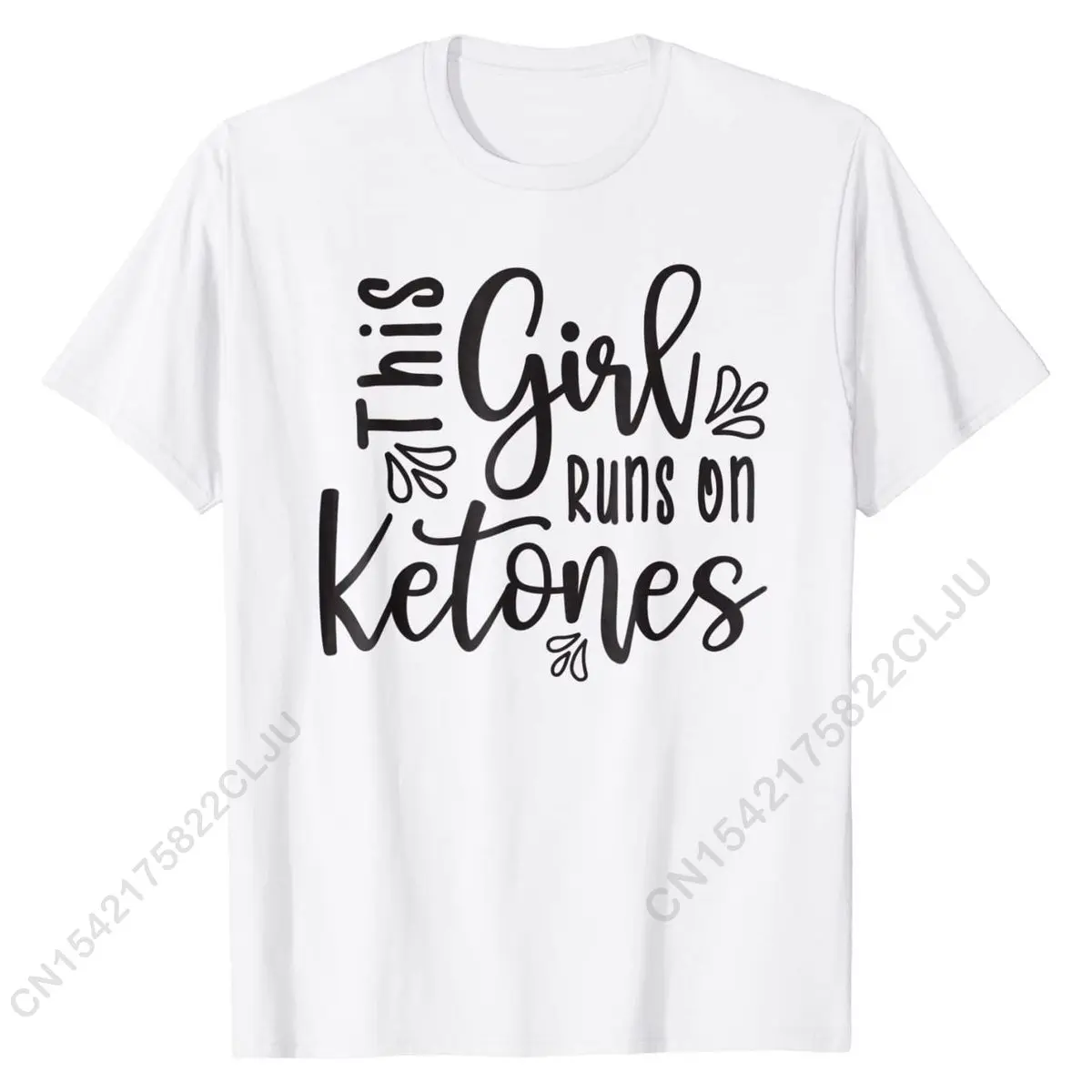 This Girl Runs On Ketones Fitness Keto Funny Tshirt Cotton Classic Men Tops T Shirt Funny Boy T Shirts Design