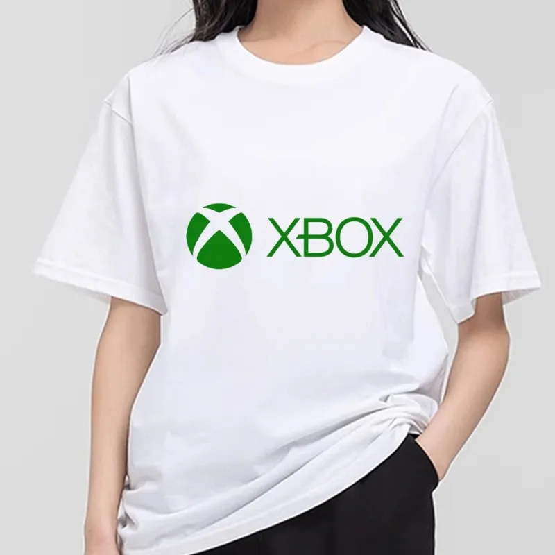 X-Xbox Game T Shirt Men Couple Combination Clothes Short Sleeve Collar Fashion T-shirt Women Cotton