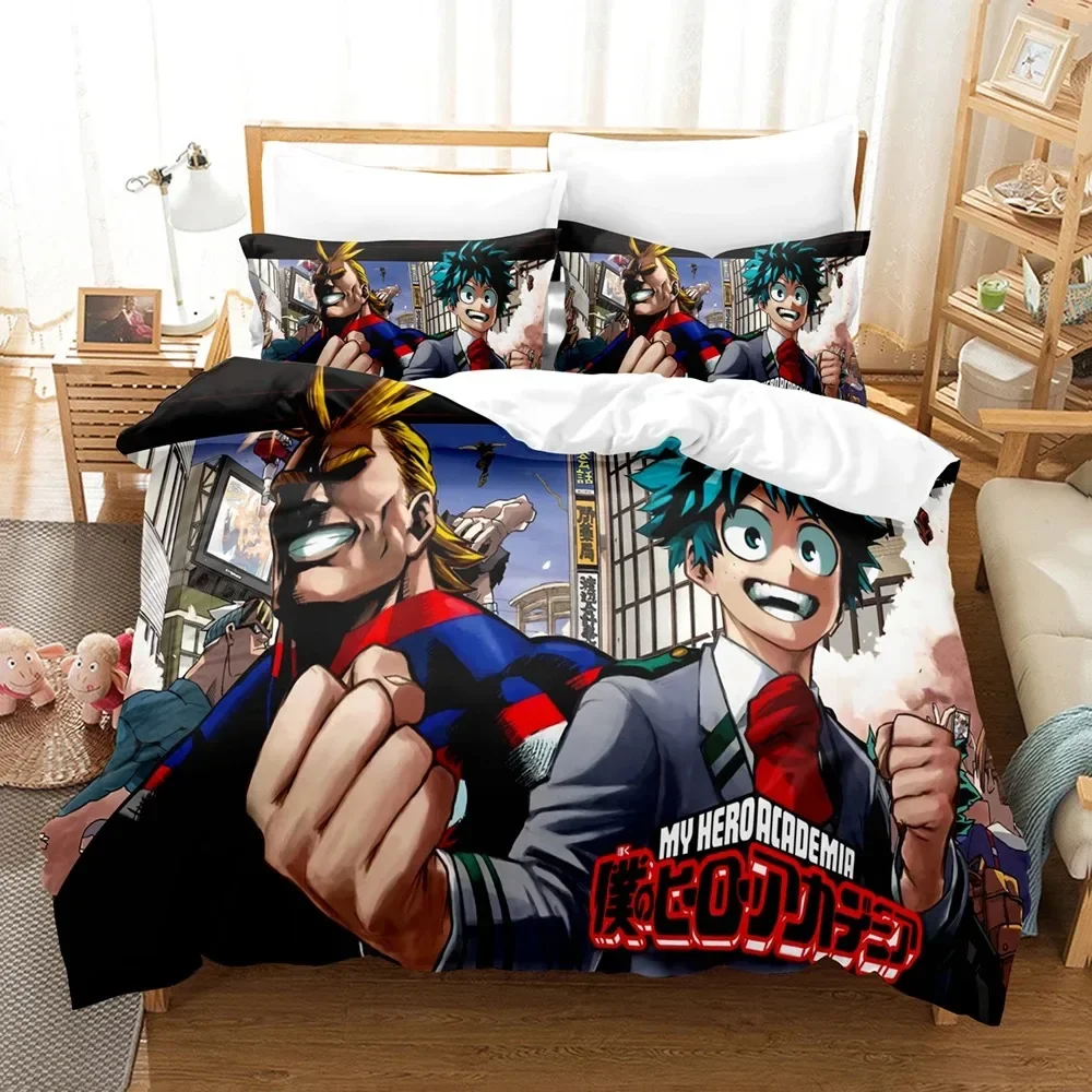 My Hero Academia Bedding Sets Japan Anime Comfortable Quilt Cover Single Double Queen Twin Full Size Duvet Cover Teens Bed Linen