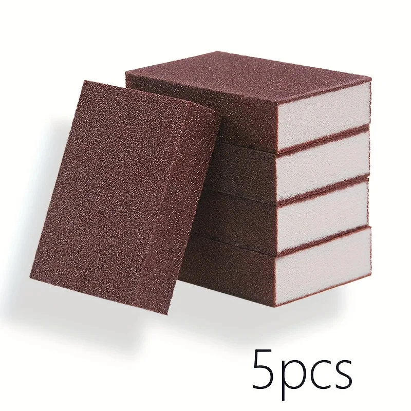 5/10pcs Multi-Functional Emery Magic Sponges - Durable Nano Scouring Pads for Efficient Dishwashing and Household Cleaning - Kit image 3