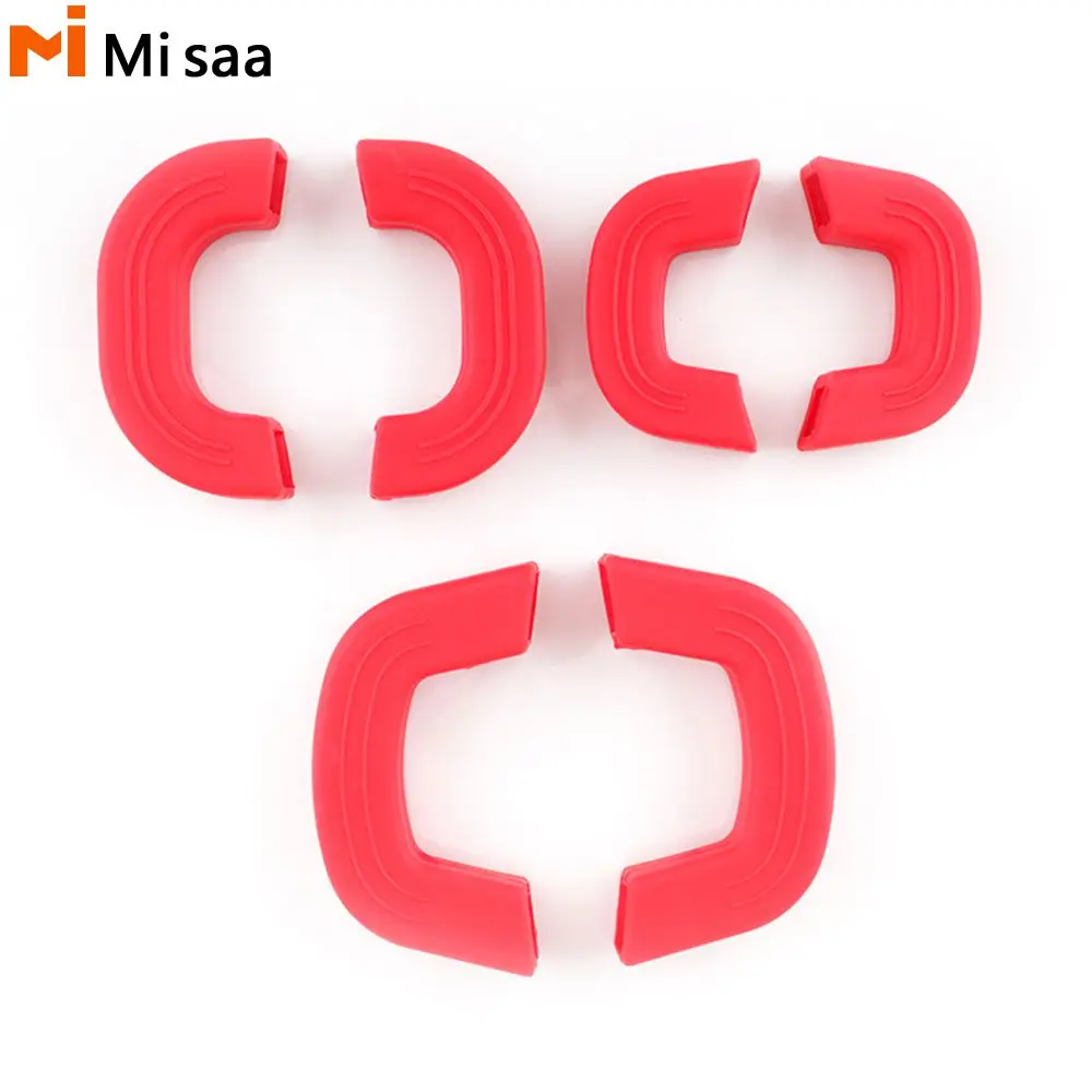 Earmuffs High Temperature Resistant Wear-resistant Black Red Pot Handle Insulation Non-slip Silica Gel Pot Insulation Gloves