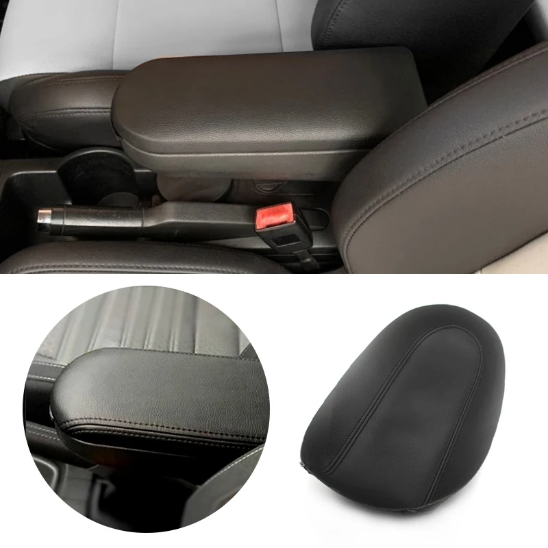 

Для VW Golf 4 MK4 Jetta Bora Passat B5 Beetle 1999-2005 Мягкая кожаная наклейка на подлокотник центрального управления автомобиля, наклейка на кожу