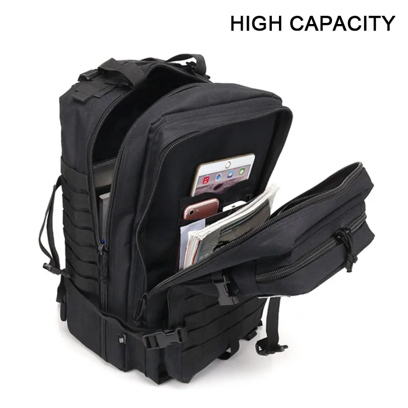 Imagem -05 - Caminhadas Impermeáveis e Mochila de Acampamento para Homens Mochilas Táticas 900d Nylon Bolsas Esportes ao ar Livre Trekking Bolsa de Caça 30l 50l