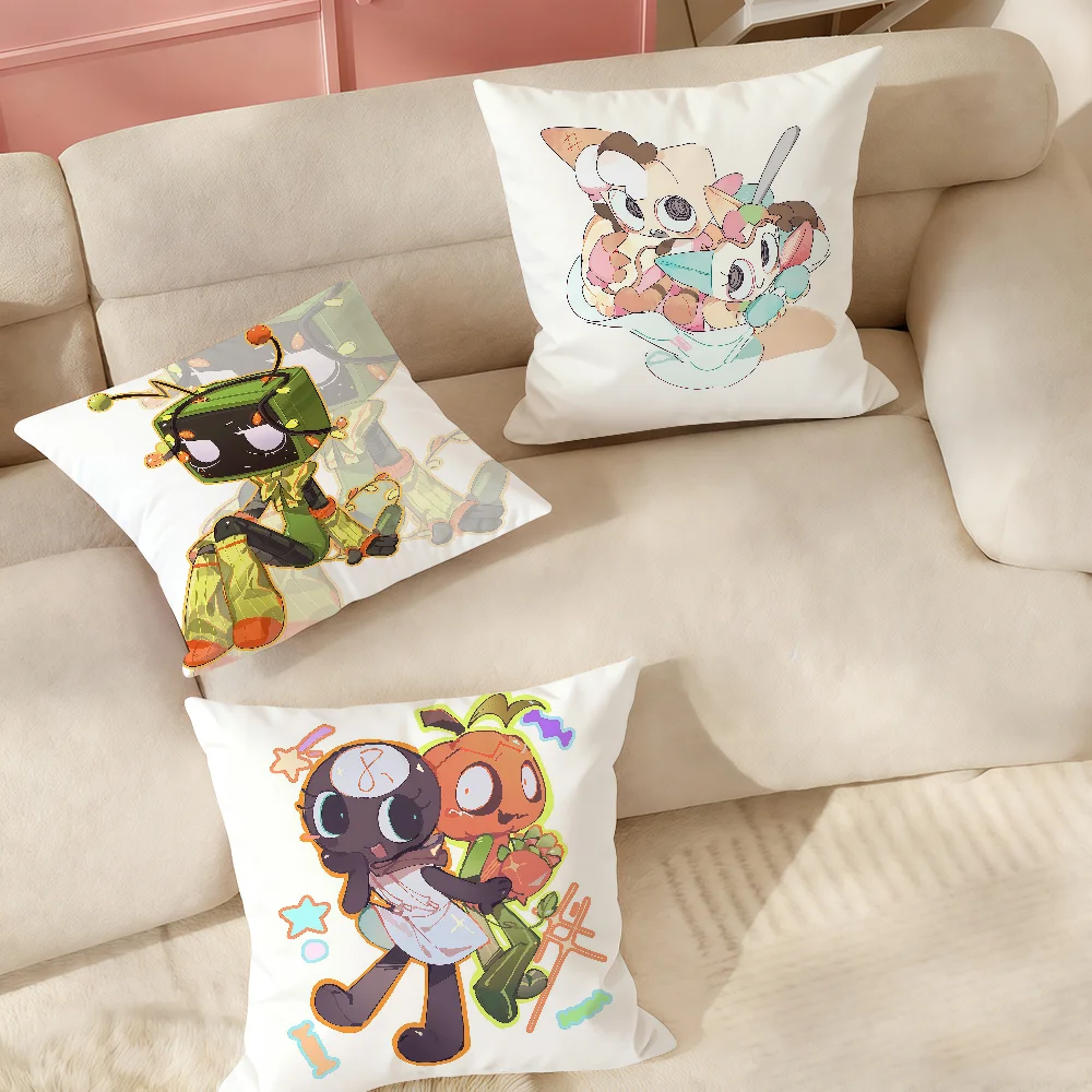 Game D-Dandys W-world Gourdy Pillowcase Suitable For Bedrooms Living Rooms Cars Home Decoration