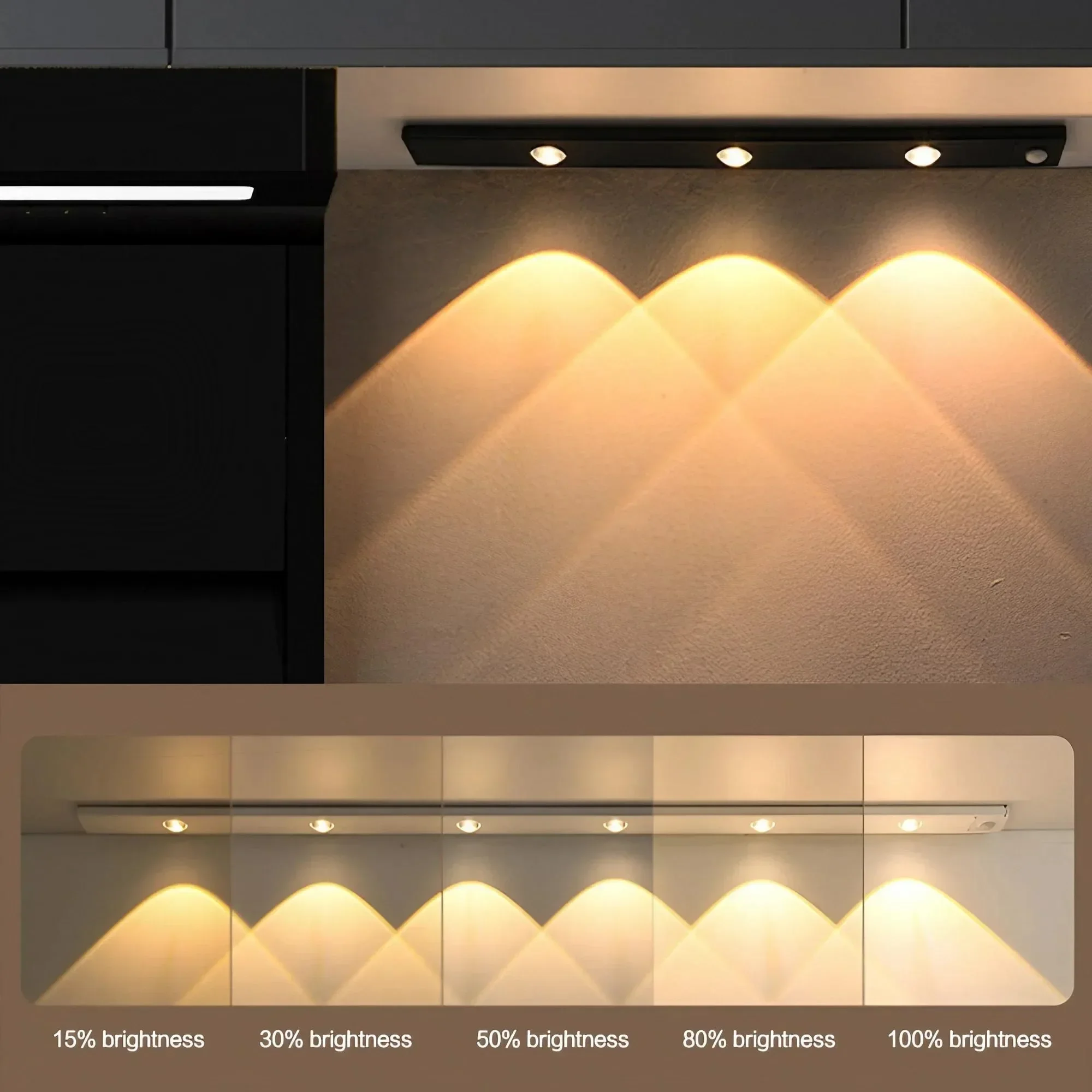 LED قابلة للشحن الجسم الاستشعار اللاسلكية خالية من الأسلاك ضوء خزانة للمنزل خزانة مشروبات خزانة خزانة خذاء الخفيفة