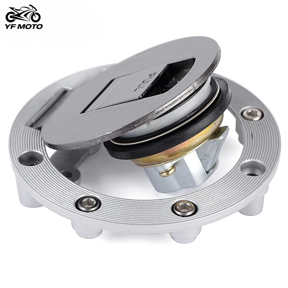 دراجة نارية خزان الوقود غطاء تغليف مع مفتاح لياماها YZF R1 R750 الرعد القط TDM850 XJ600 900 تحويل FZR600 نشأة #3