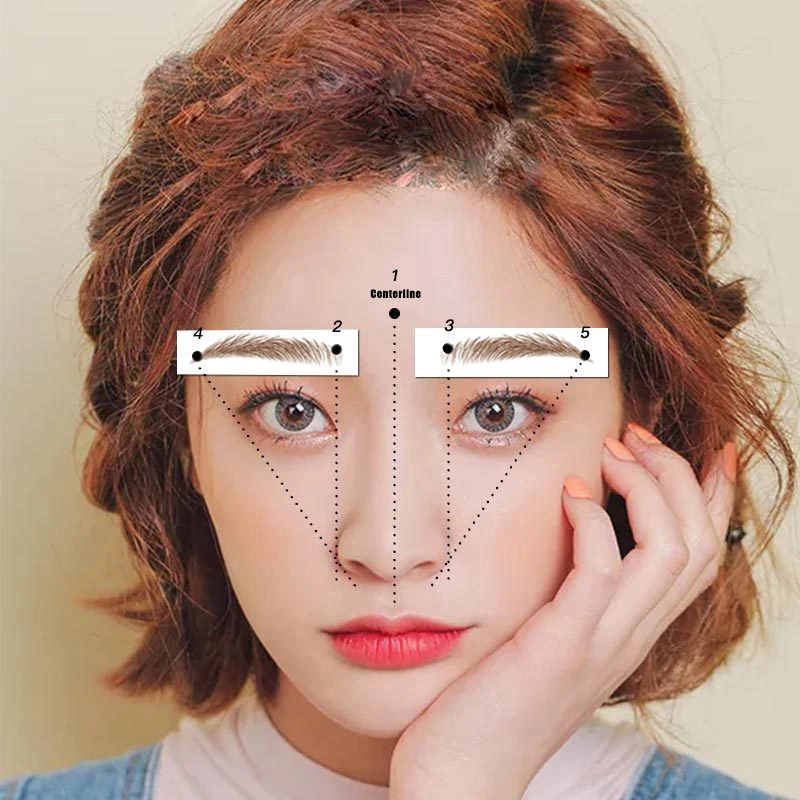 Temporary Eyebrow Tattoos Stickers Hair-Like Peel off Eyebrow Stickers for Daily Makeup Stage Performance