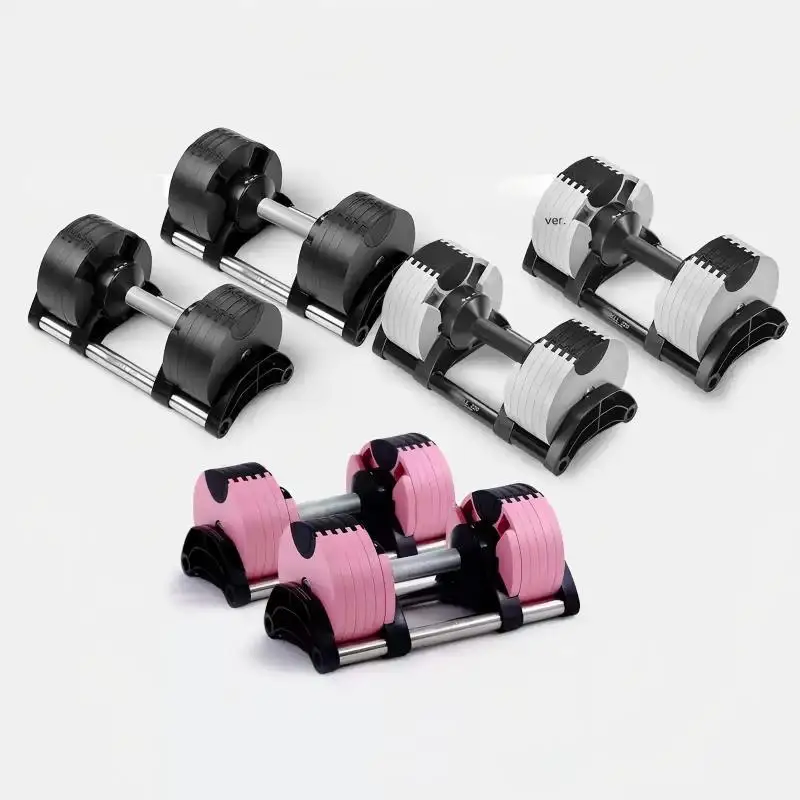 20KG 32KG Cast Iron Quick Lock Adjustable Dumbbell Set for Strength Training Targets Arms and Body