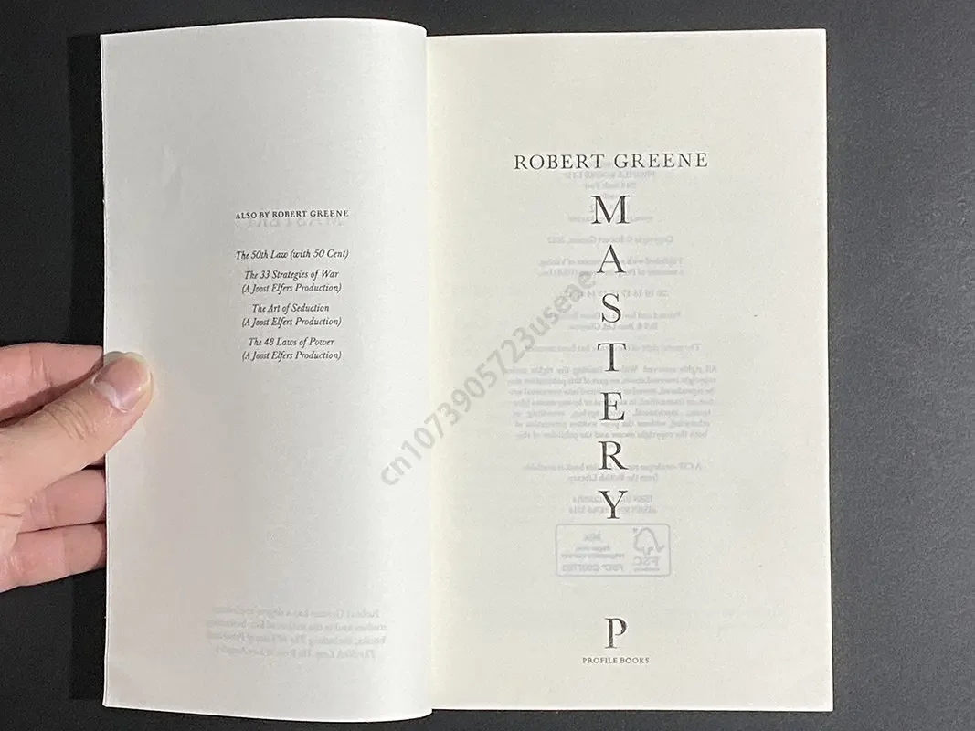 Mastery By Robert Greene The International Bestseller Book English Paperback