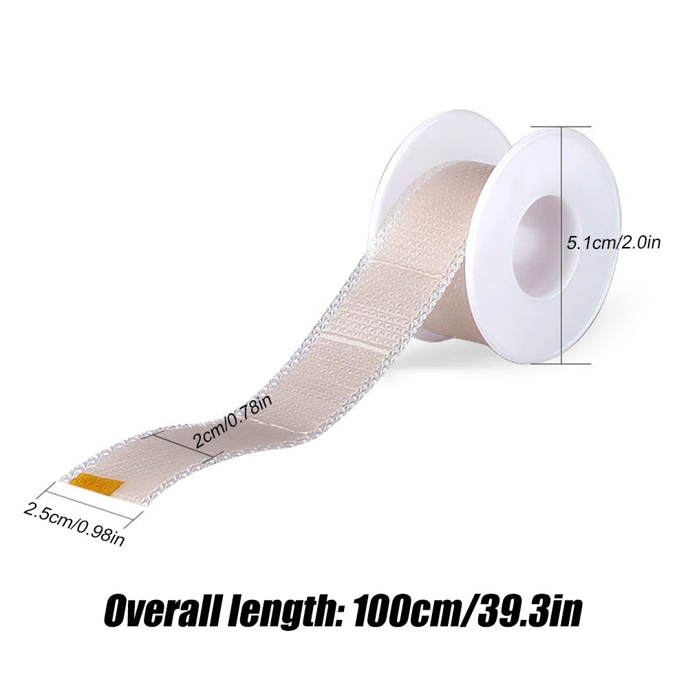 High Capacity Waterproof Tape Bandage,100cm/Roll Invisible Anti-wear Heel Patch Sticker, Silicone Gel Scar Skin Plaster Tearable