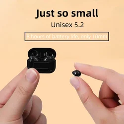 Invisible Earphones Mini Headphones Bluetooth TWS Wireless Touch Game NFC Semi-In-Ear Earbuds Noise Reduction Sports Headset New