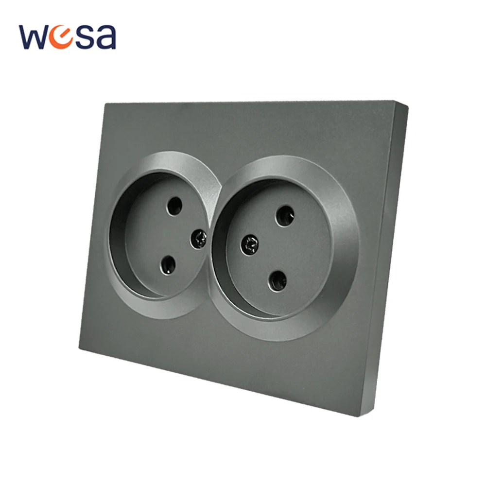 

Серая краска, пластиковые настенные встраиваемые электрические розетки, розетки 250 В, огнестойкие переменные, не наземные, классические розетки стандарта ЕС