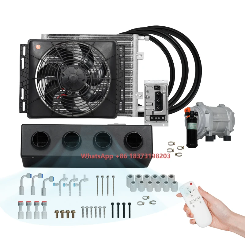 

China Factory Car air Conditioning System Parking air Conditioner 12v 24v Dc Truck Parking Cooler air Conditioner