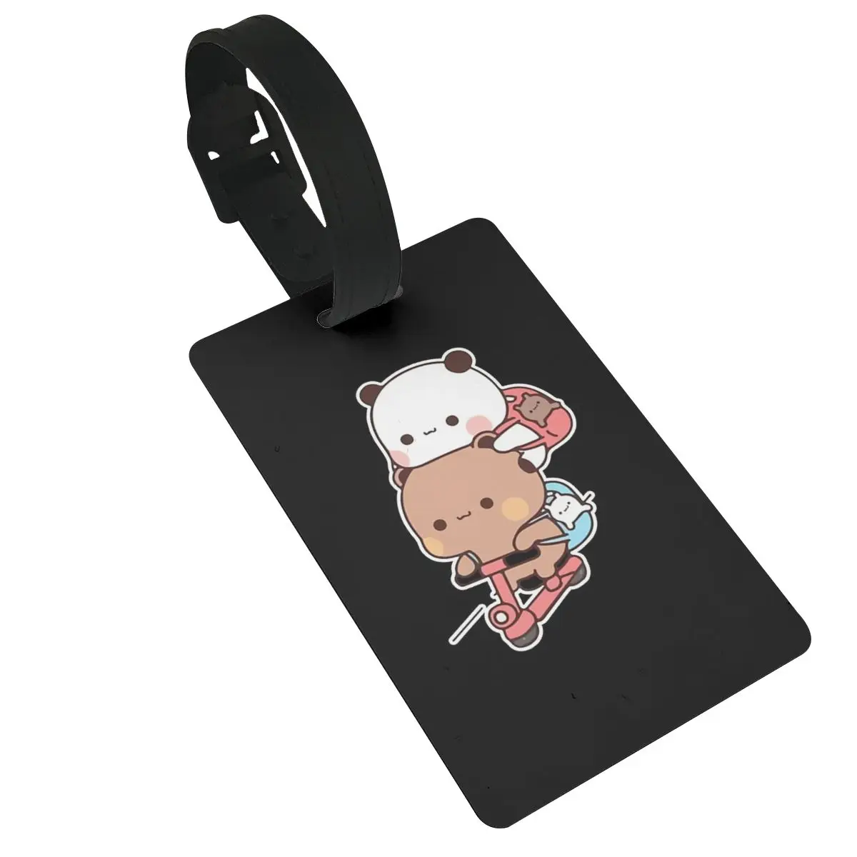 Panda Brownie Bear Mochi Cats Luggage Tags Suitcase Travel PVC Cute Baggage Boarding Tag Portable Label Holder ID Name Address