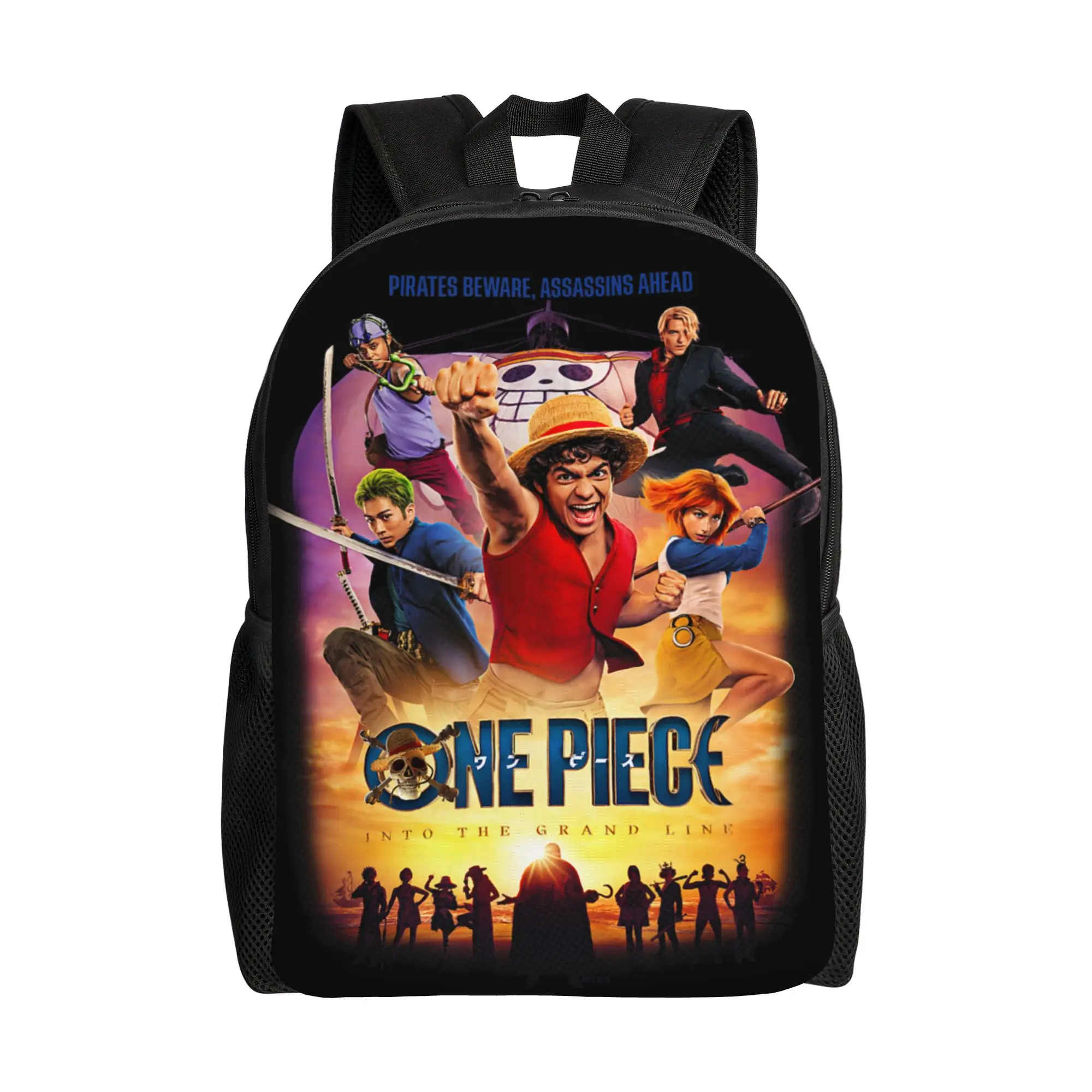 fashion backpacks One Piece Pirates Beware Officially Licensed Daypack ita bag  mochila Good Quality Journey Washable Rucksack