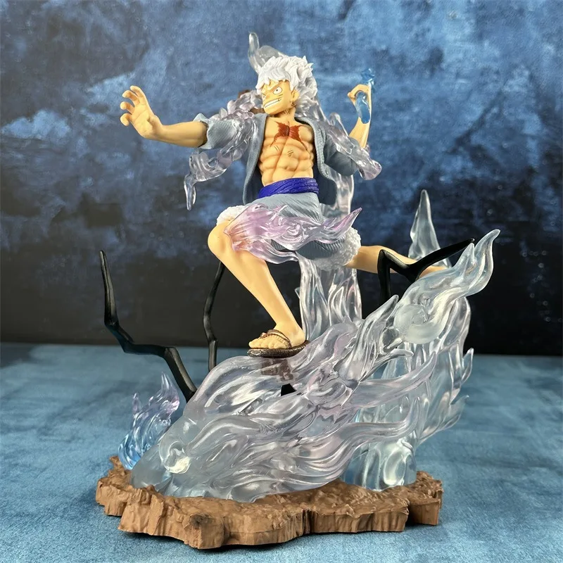 23cm One Piece Nika Luffy Anime Figures Gear Fifth 5 Action Figurine Pvc Statue Model Doll Collection Decoration Desk Gifts Toy