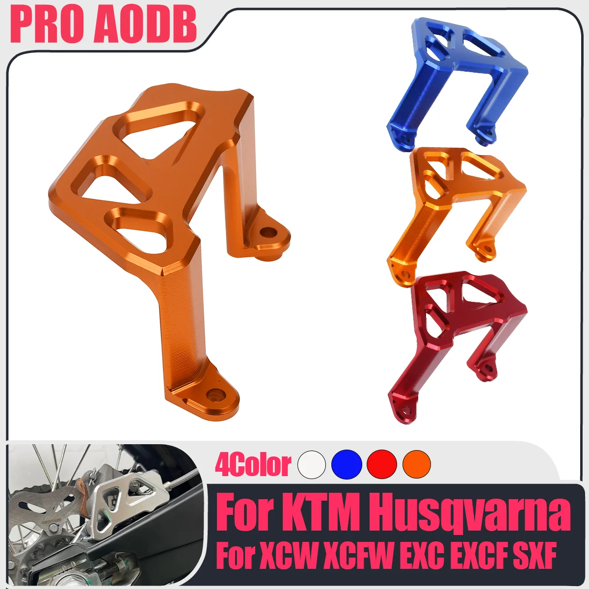 

2004-2023 For KTM Husaberg 125-530 CNC Rear Caliper Guard Rear Brake Disc Guard Protector Cover XCW XCFW EXC EXCF SXF XCF 6D TPI