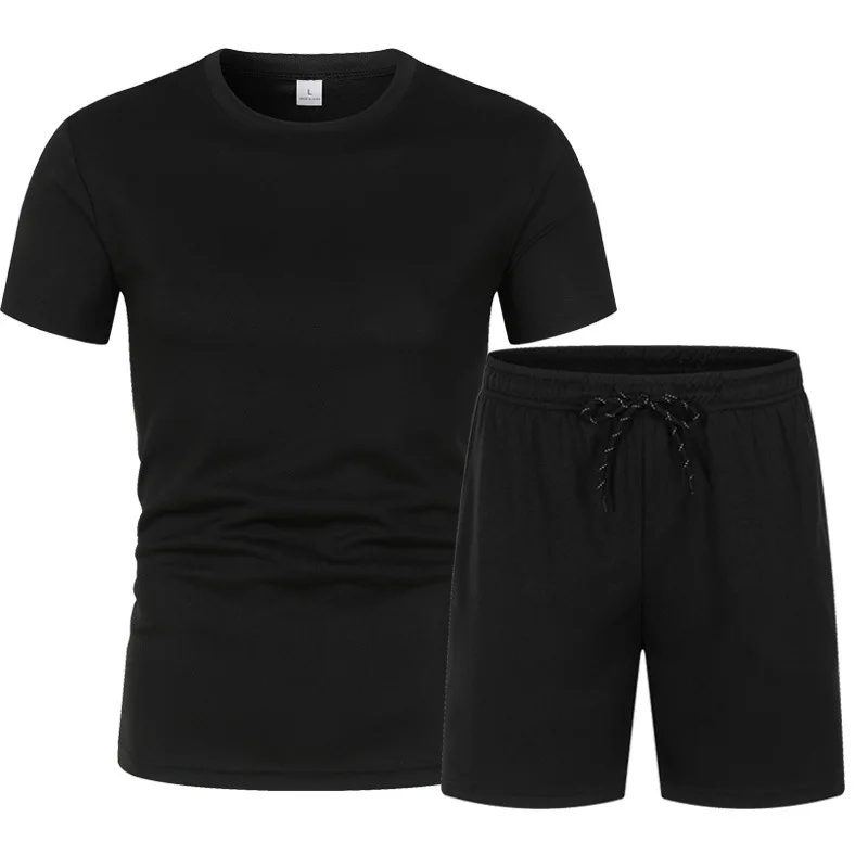 

Fitness Clothes Boys Ice Silk Quick-Dry Sportswear Set Summer Short-Sleeved T-Shirt Morning Running Basketball Training Suit