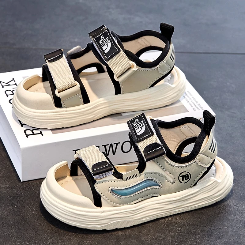 

Летние детские сандалии 2026 для девочек, мягкие, удобные, с открытым носком, защитные, мультяшные пляжные милые туфли для детей, летние для мальчиков и девочек