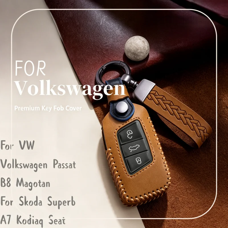 

For VW Volkswagen Passat B8 Magotan For Skoda Superb A7 Kodiaq Seat Car Remote Key Case Cover Shell Fob