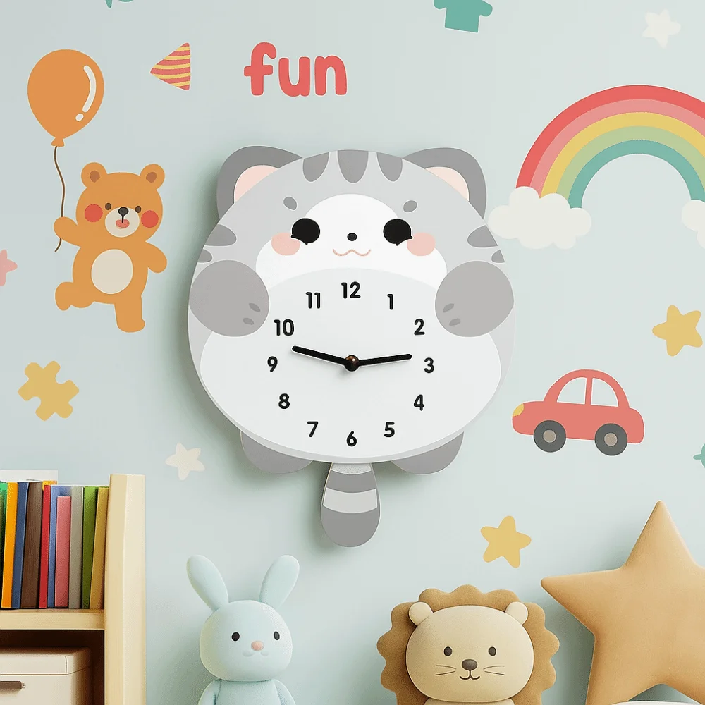 

Современные настенные часы в форме кошки, уникальные подвесные часы с героями мультфильмов, подвесные декоративные цифровые часы для гостиной