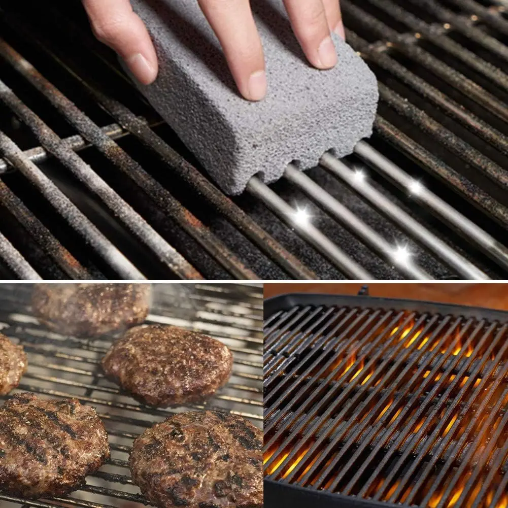 BBQ Grill Cleaning Brick Block Barbecue Cleaning Stone BBQ Racks Stains Grease Cleaner BBQ Tools Kitchen Gadgets Decorates