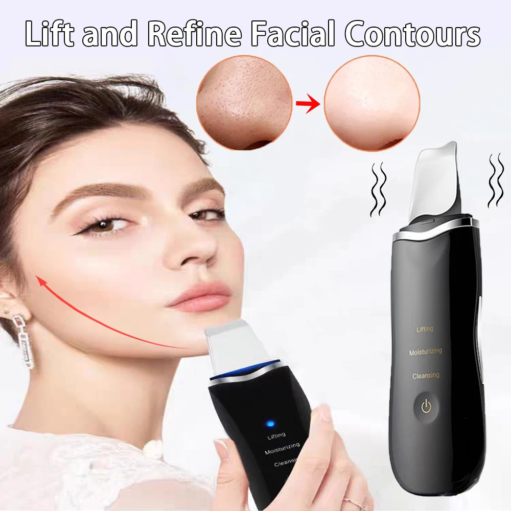 

Blackhead Remover Deep Facial Cleansing Spatula Face Cleaning Lift Machine Peeling Shovel Pore Cleaner Black Dot Sebum remover