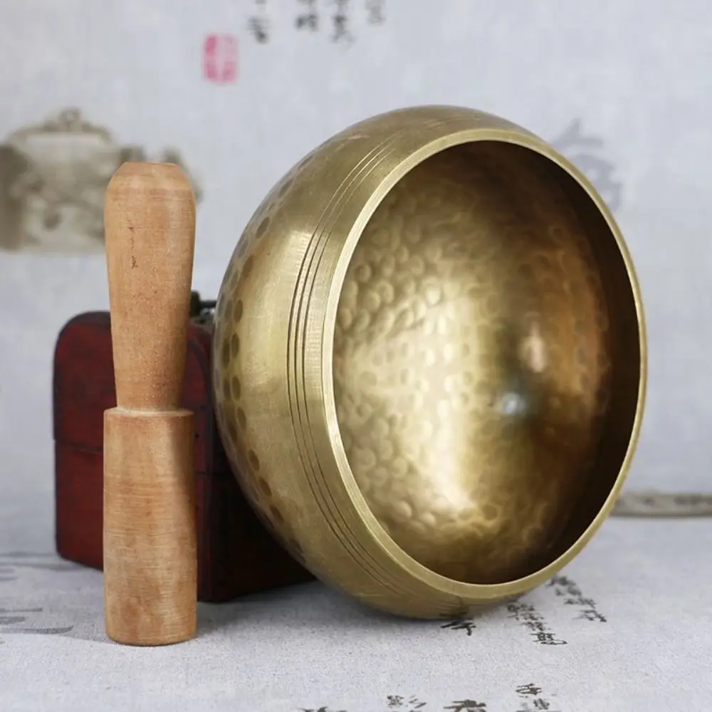 Nepal Tibetan Singing Bowl Set Multi-size Buddha Metal Sound Bowl Healing Soft Cushion Tibet Buddha Sound Bowl Mindfulness