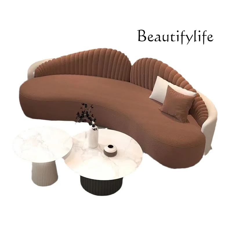 

Sofa Living Room Combination Young Modern Folding Sofa Bed Light Luxury Seat Shaped American Simple