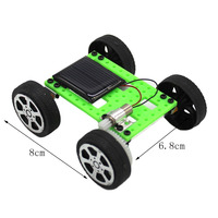 Mini Solar Car DIY Assemble Toy Set Solar Powered Car Kit Educational Science Solar Car Kit For Kid DIY Child Early Educational