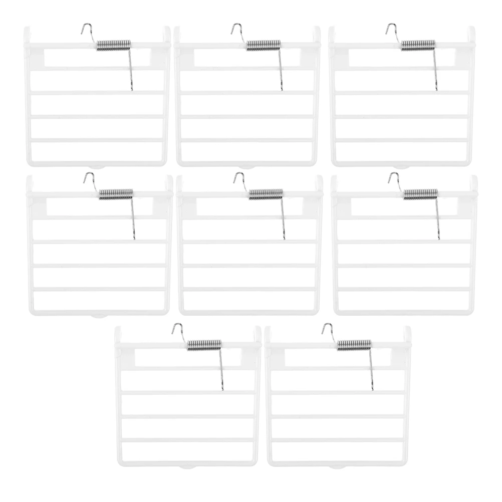 

8 Pcs Birdcage Accessories Replacement Parts Small Door Spring for Fittings Food Box