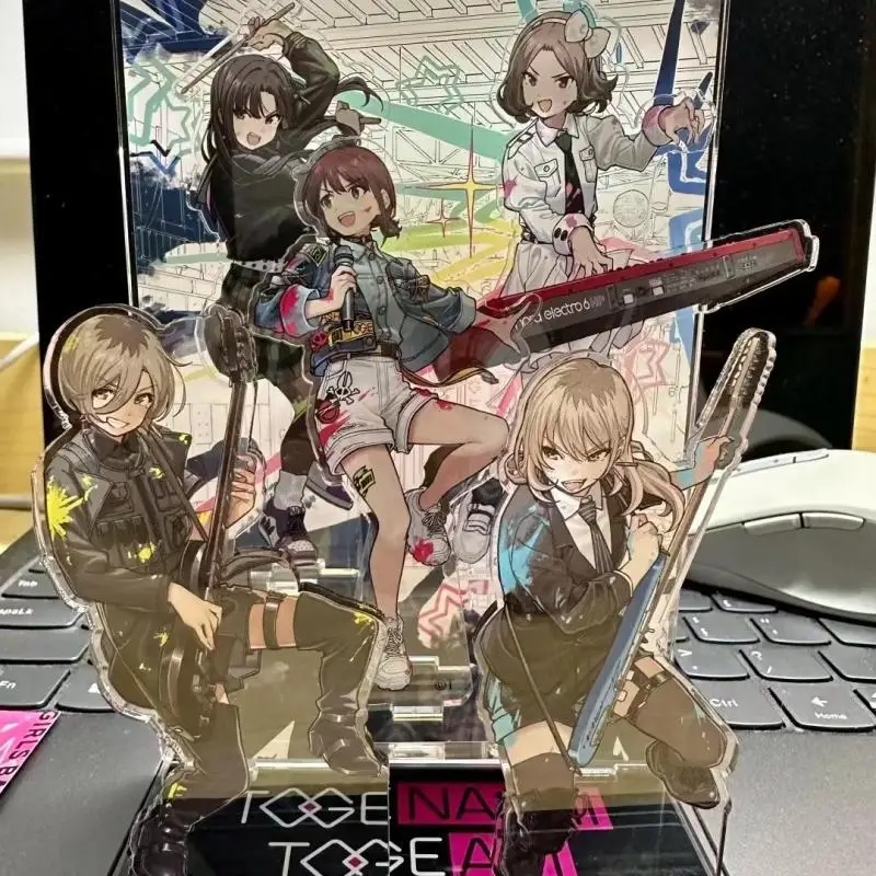 Japanese Anime Girls Band Cry Figure Nina Iseri Subaru Awa Momoka Kawaragi Multiple Slots Acrylic Plaque Collectible Ornaments