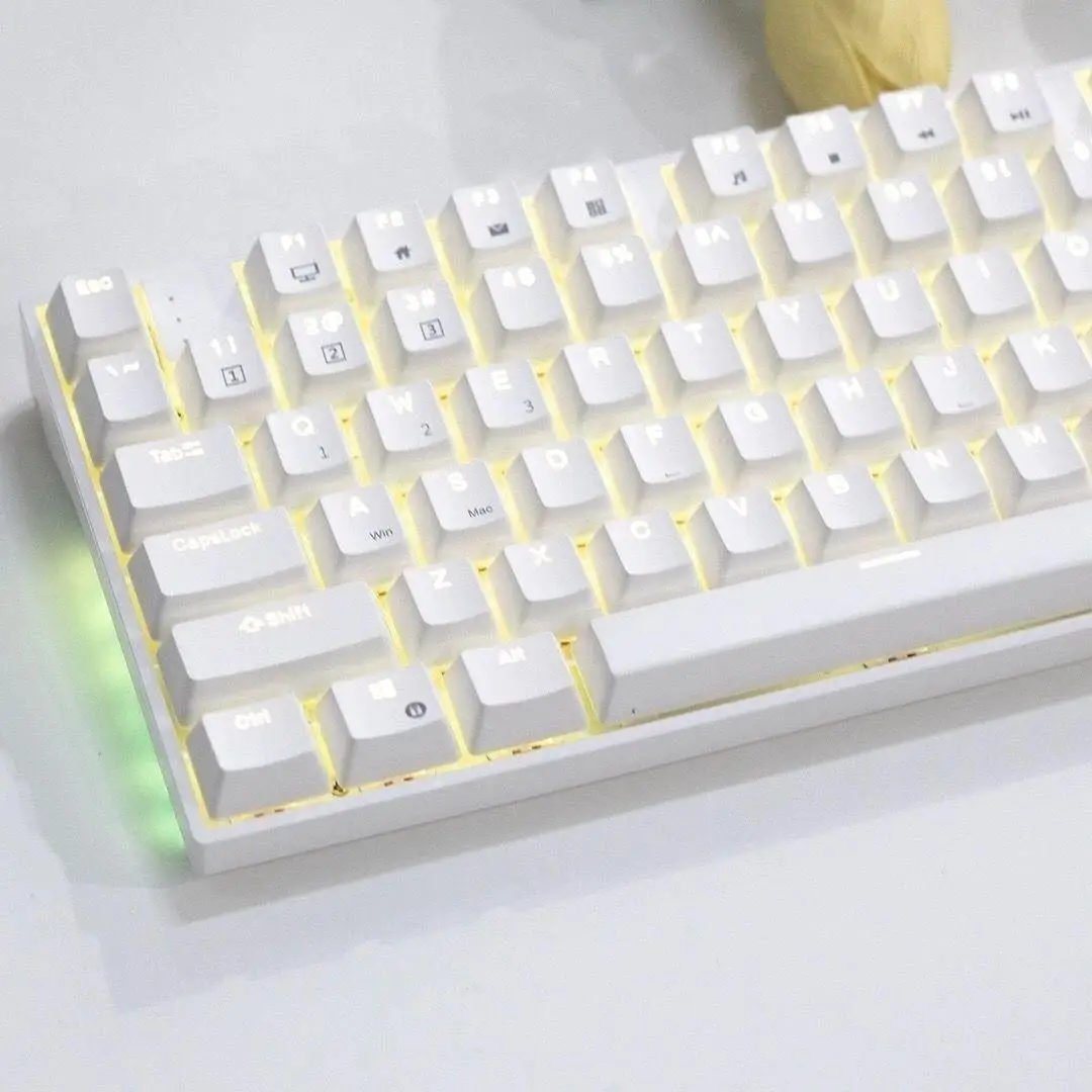 

Xiaguang purple gradual change side engraved transparent keycap PBT customized 130 + small full set of personalized keycaps hot