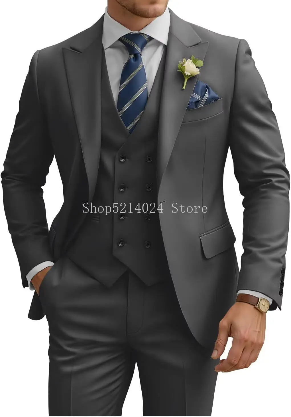 Thumbnail 4 - #11 Cheapest Mens Double Breasted Formal Suits Deals You Can Get