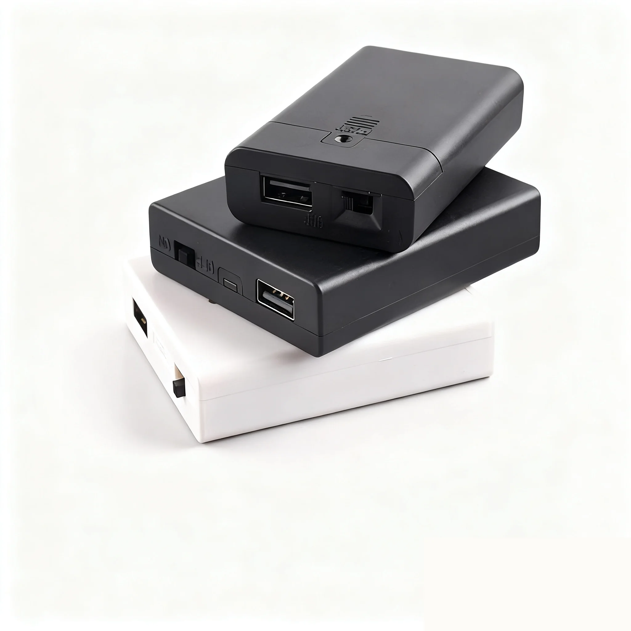 1PCS LED light strip with battery box, 3 AA battery holder, 3-cell with cover, switch, and USB female socket