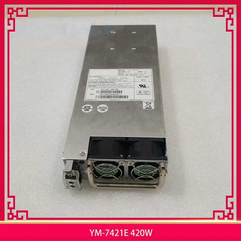 YM-7421E 420W For Juniper DC Power Supply SSG-520 SSG-550H Before Shipment Perfect Test