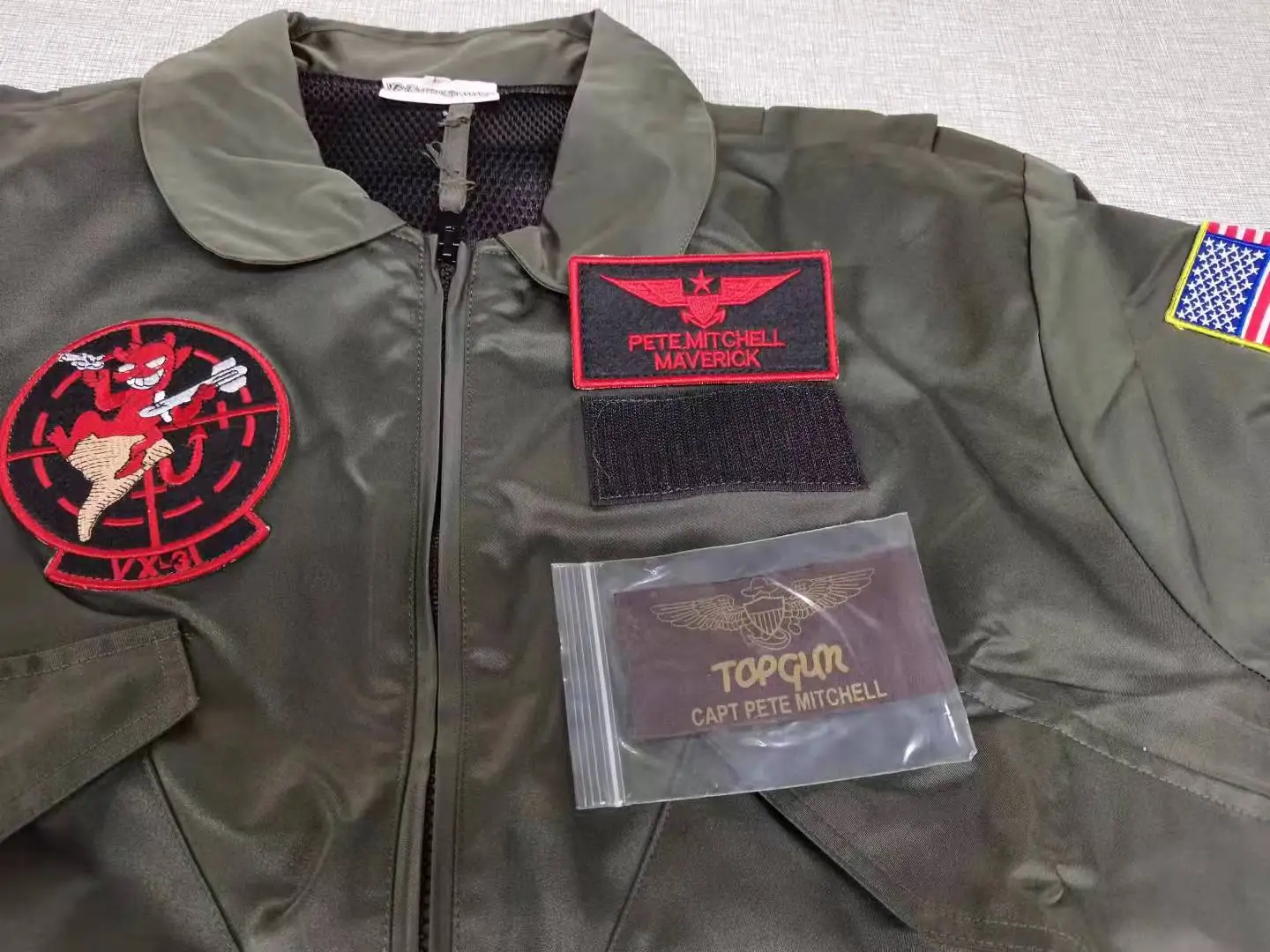 Top Gun Jacket Maverick Bomber Cosplay Pilot kostium kurtka kurtki z suwakiem