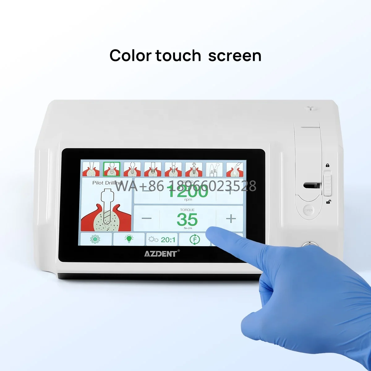 

Dental Optic Motor Equipment with LED Light and Color Touch Screen Implante