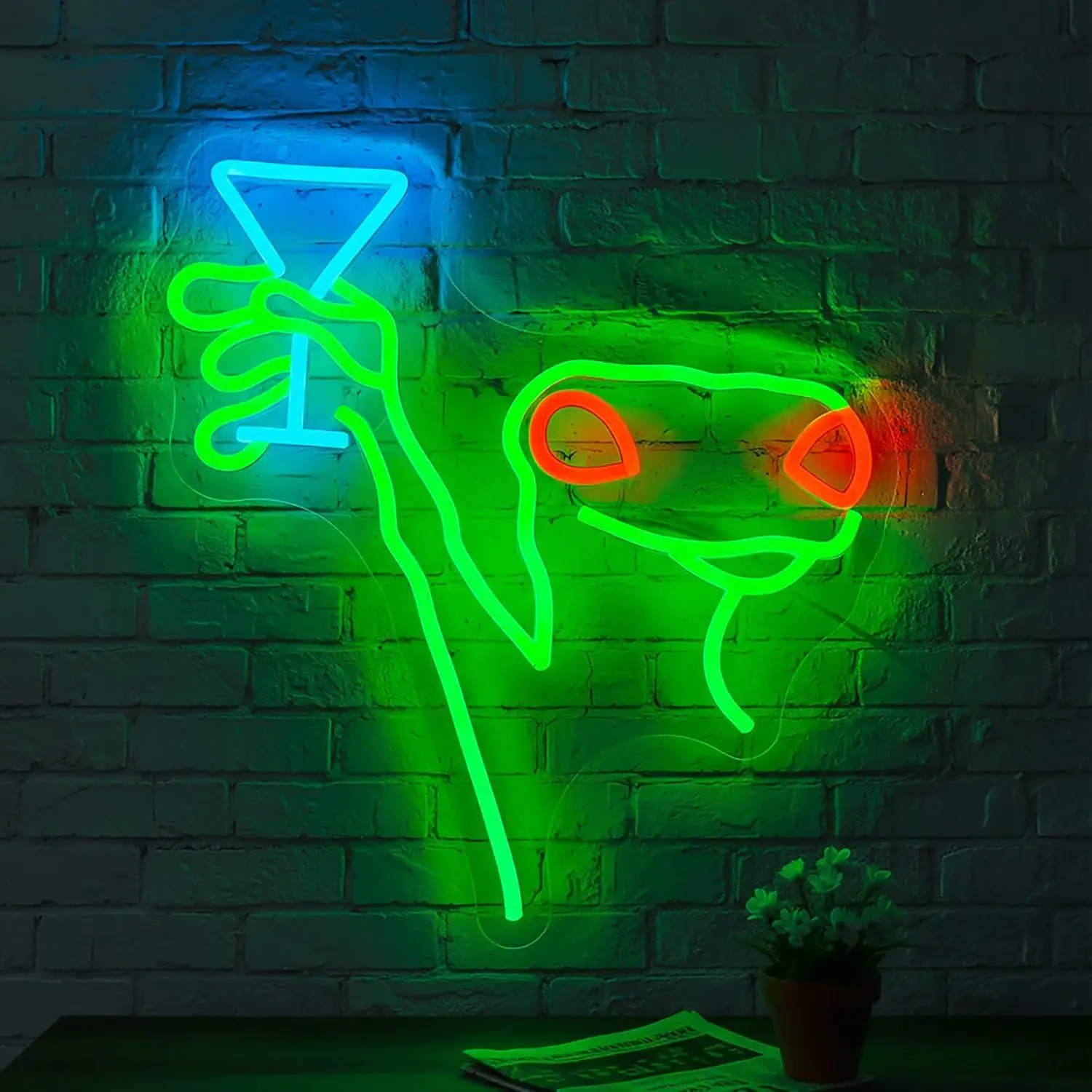 

Lizard Neon Signs USB Dimmable LED Neon Lights for Bedroom Living room Gaming Room Party Bar Home Decor Business Bar Signs Gift