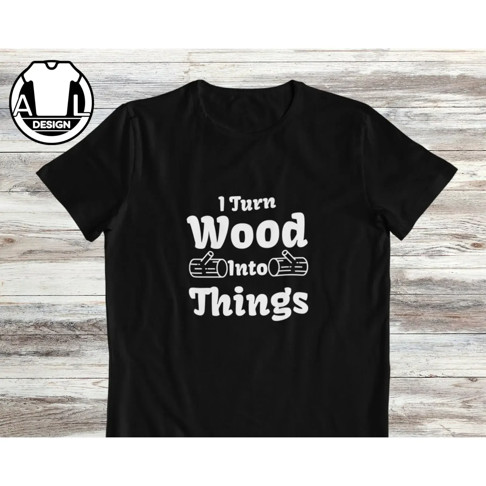 Lustiges Zimmermann-T-Shirt „Ich verwandle Holz in Dinge“ – Handwerker Vintage-Washed Designerkleidung für Herren, weich, vielseitig, lässig