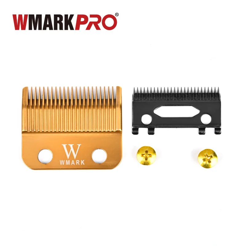 WMARK for bbliss FX870 clipper blade 440C Steel accessory Gold Black set